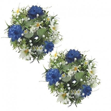 2-pack Light cuff for block light cornflower and daisies from Swerox