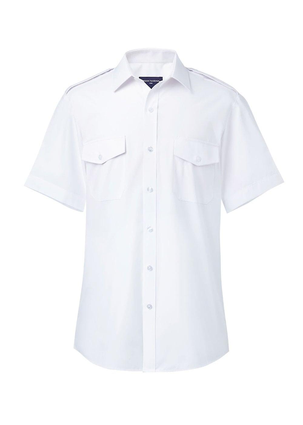 بروك تافيرنر أوريون سليم فيت قميص طيار بأكمام قصيرة BT7824