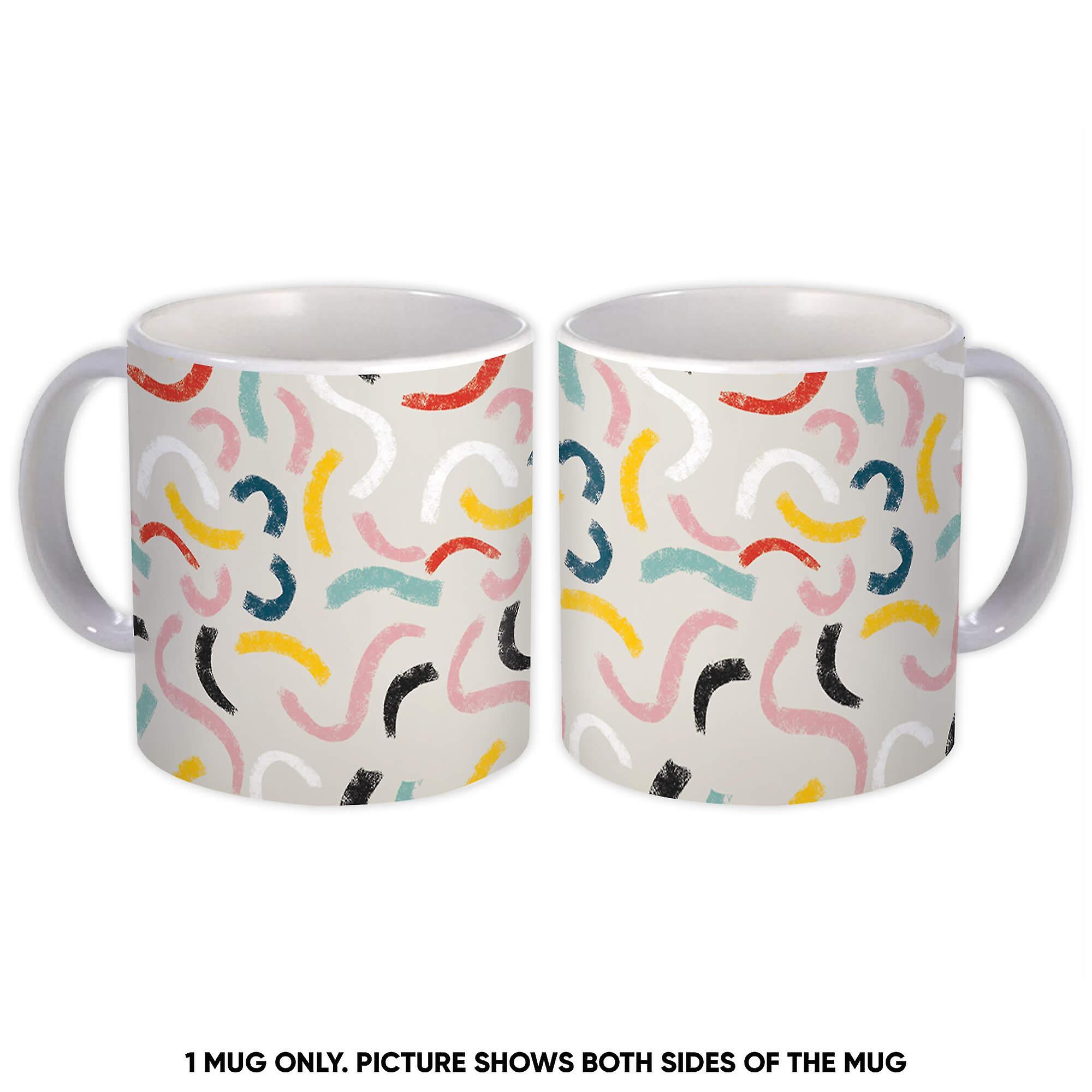 Gift Mug: Funny Curls Art Print Abstract