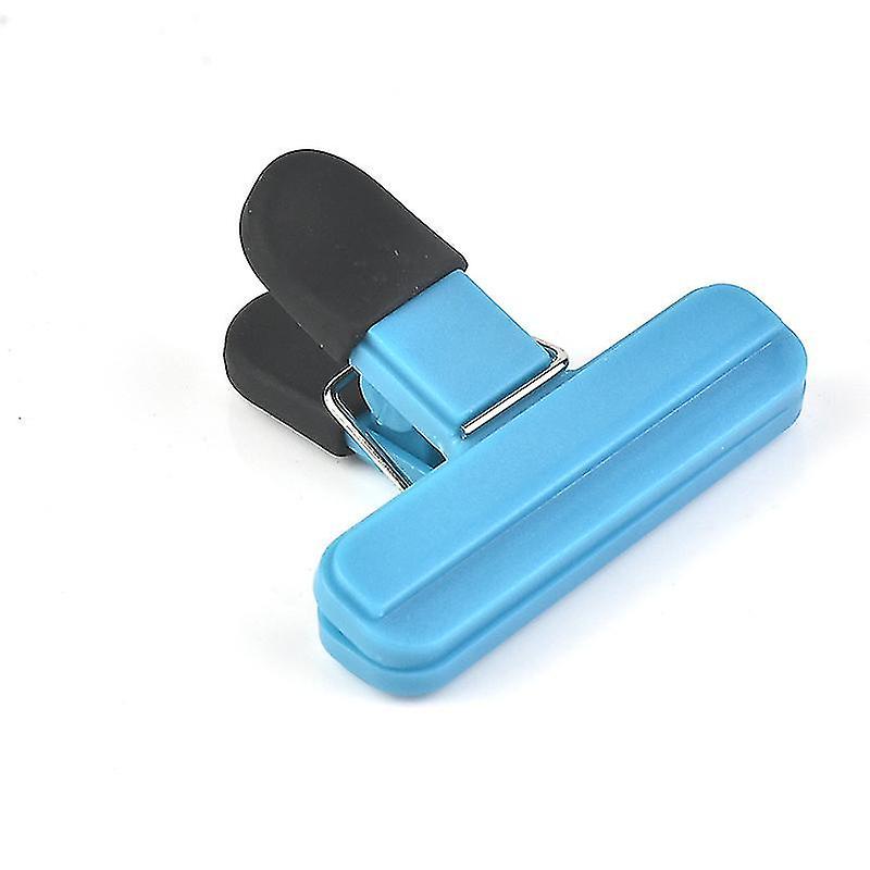 Plastic Bag Sealing Clip Multi-purpose Food Snack Office Clip, 5 Small Blue Clips