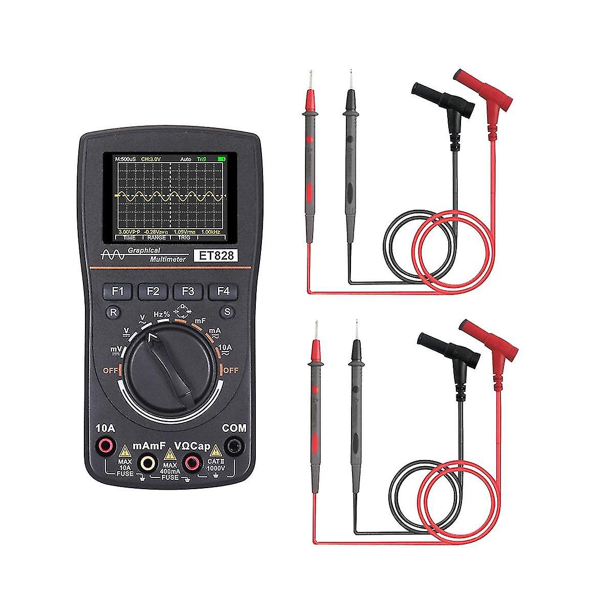 2 In 1 Digital Oscilloscope Meter Width 2.5msps Sampling Rate Graphical Oscilloscope Resis