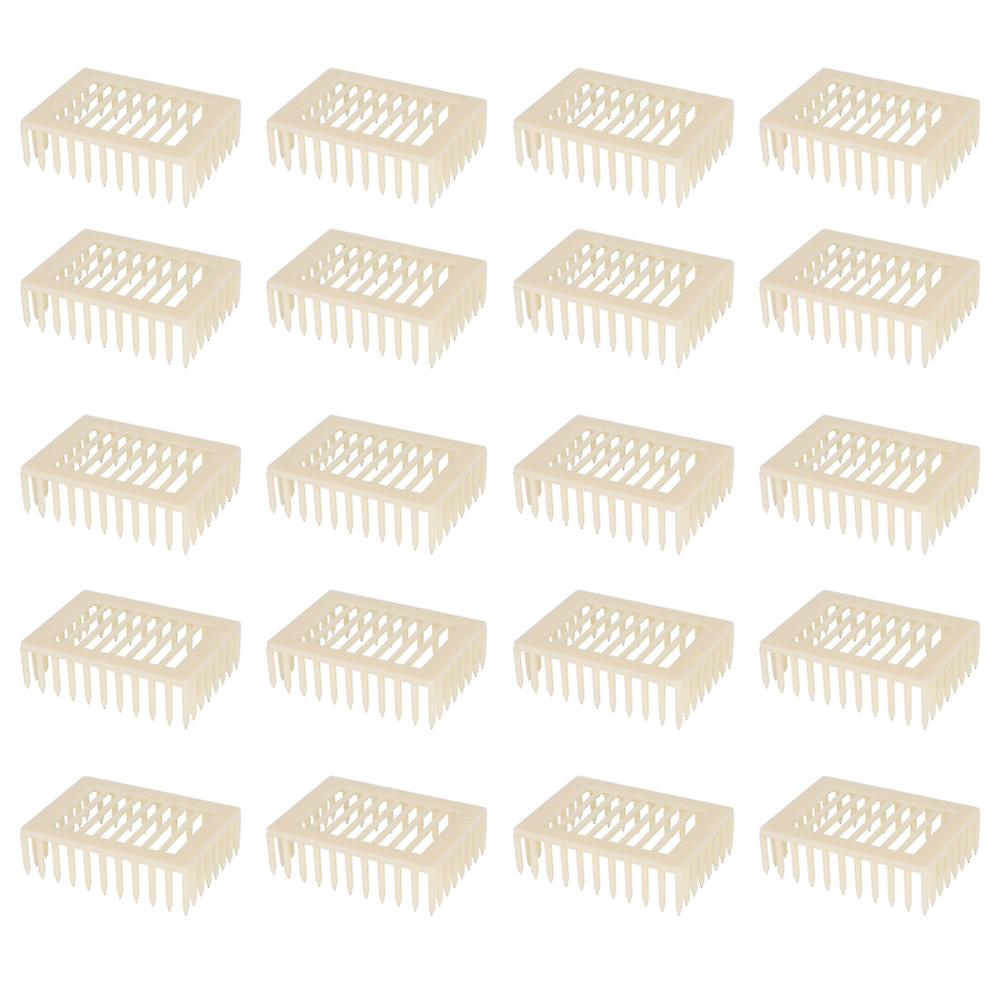 20Pcs Plastic Square Shape Queen Rearing Box Bee Cage Beekeeper Tool Beekeeping Equipment