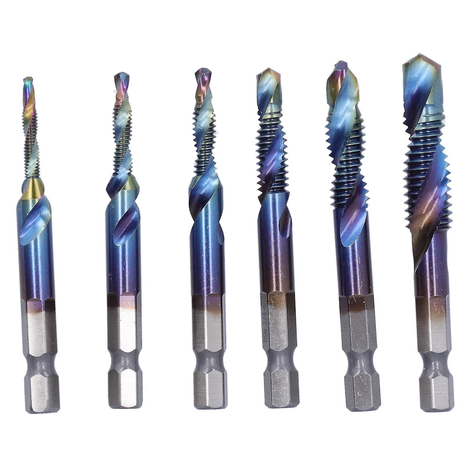HSS Combination Drill Tap Bits, 6 Imperial Thread Sizes