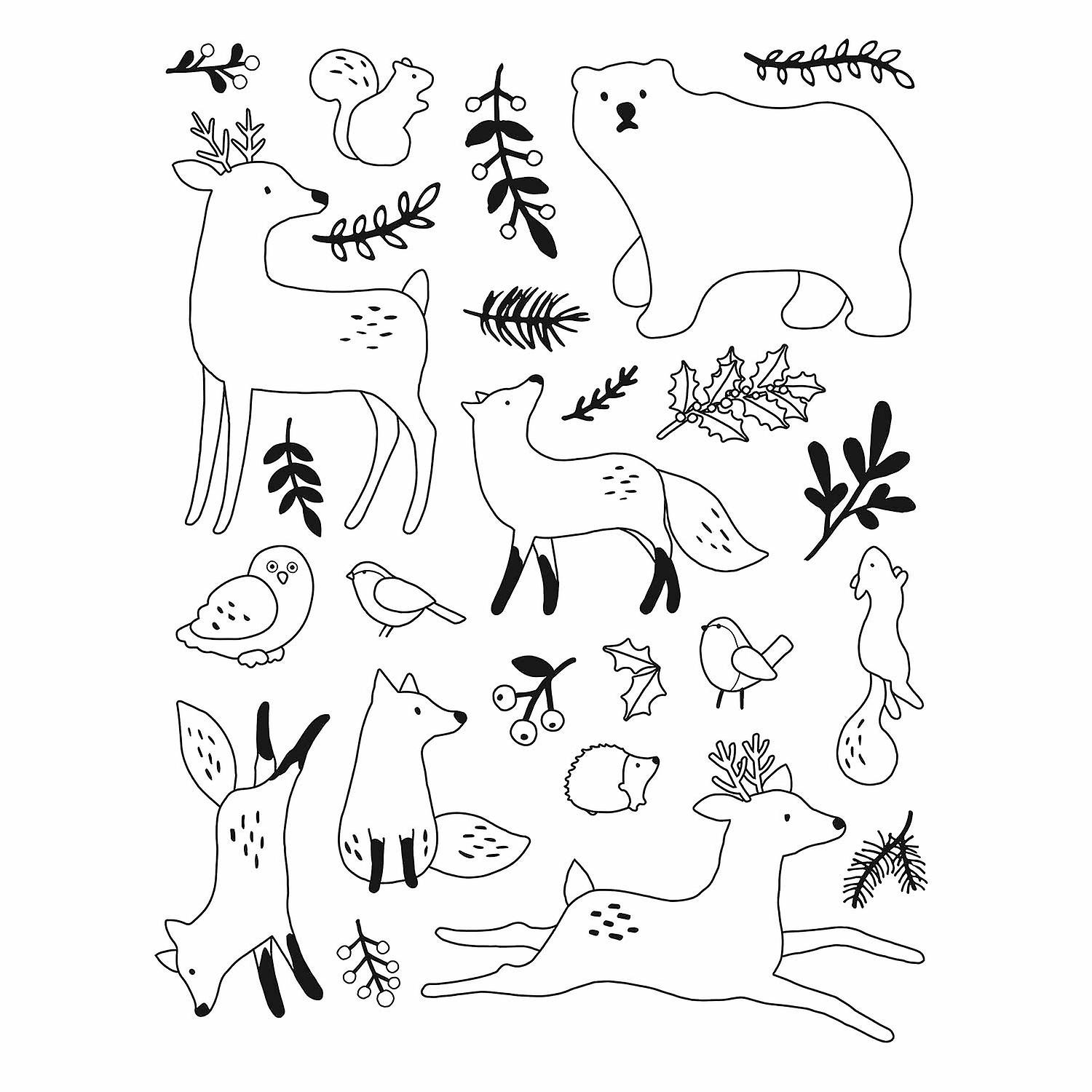 Transparent Stamps - Forest Animals