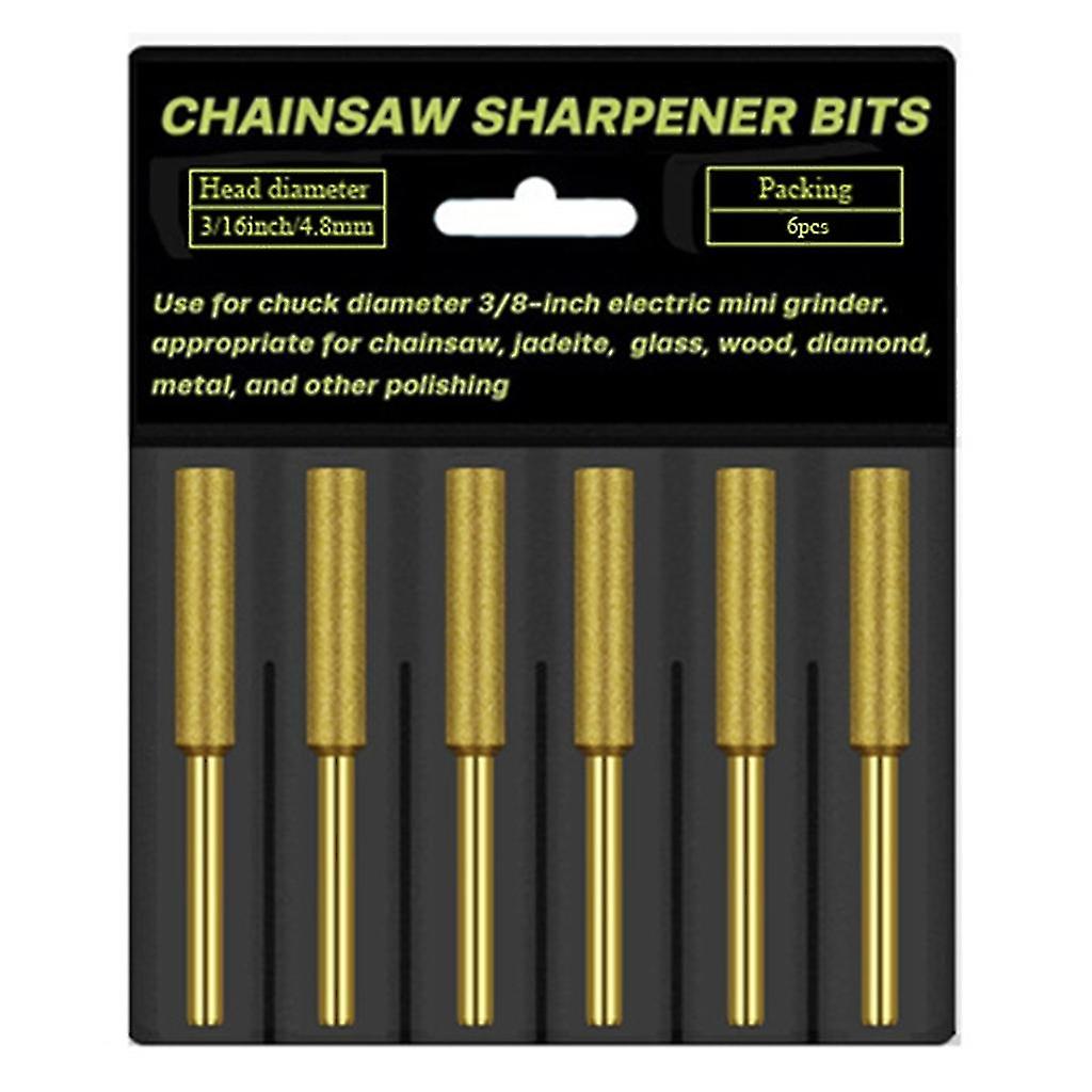 Titanium Plated Diamond Chainsaw Sharpening Stones Polishing Grinding Tool