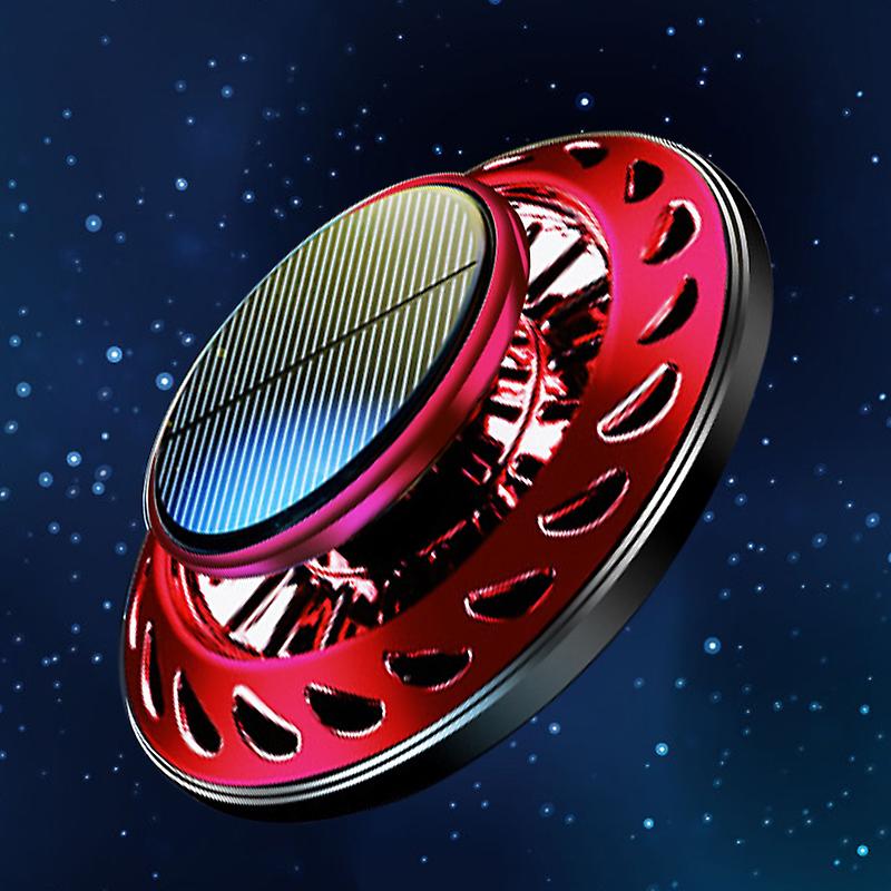 Car Essential Oil Diffuser Rotatable Remove Odor Long Lasting Fragrant Relieve Stress Air Freshener Red 