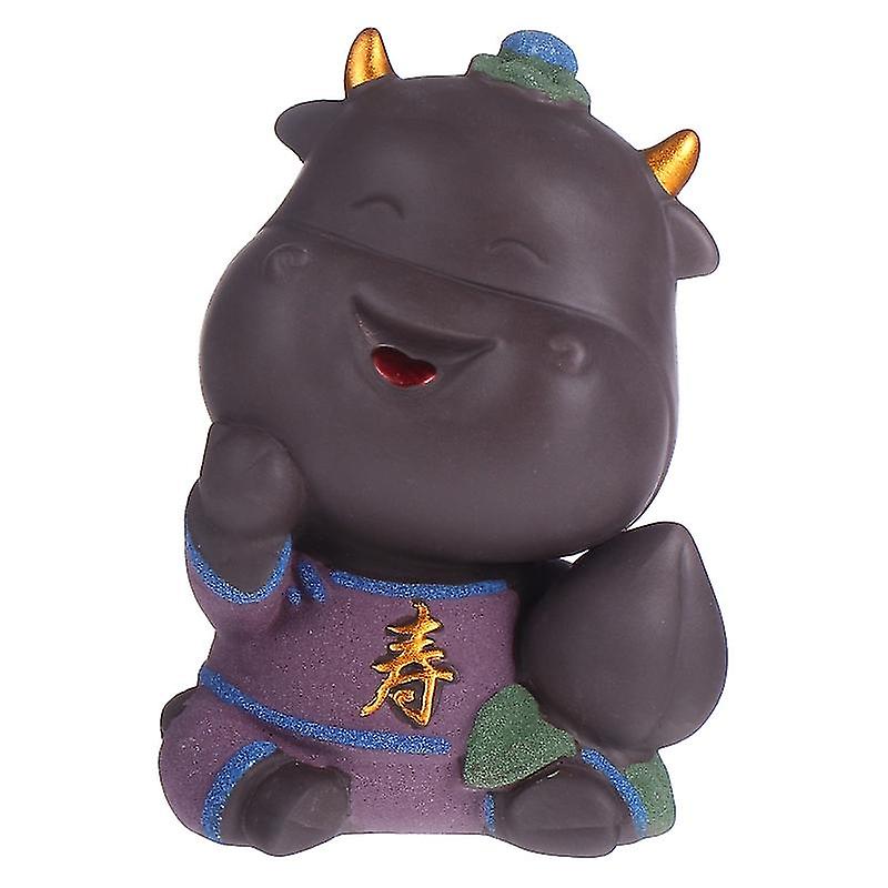 1pcs Tabletop Cow Figure