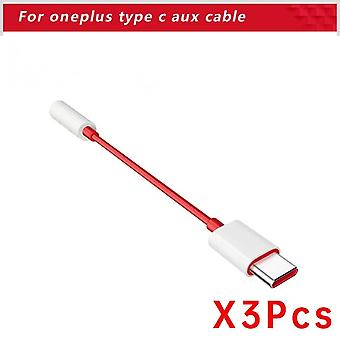 For Oneplus Headphone Adapter Usb Type C to 5mm Jack Audio