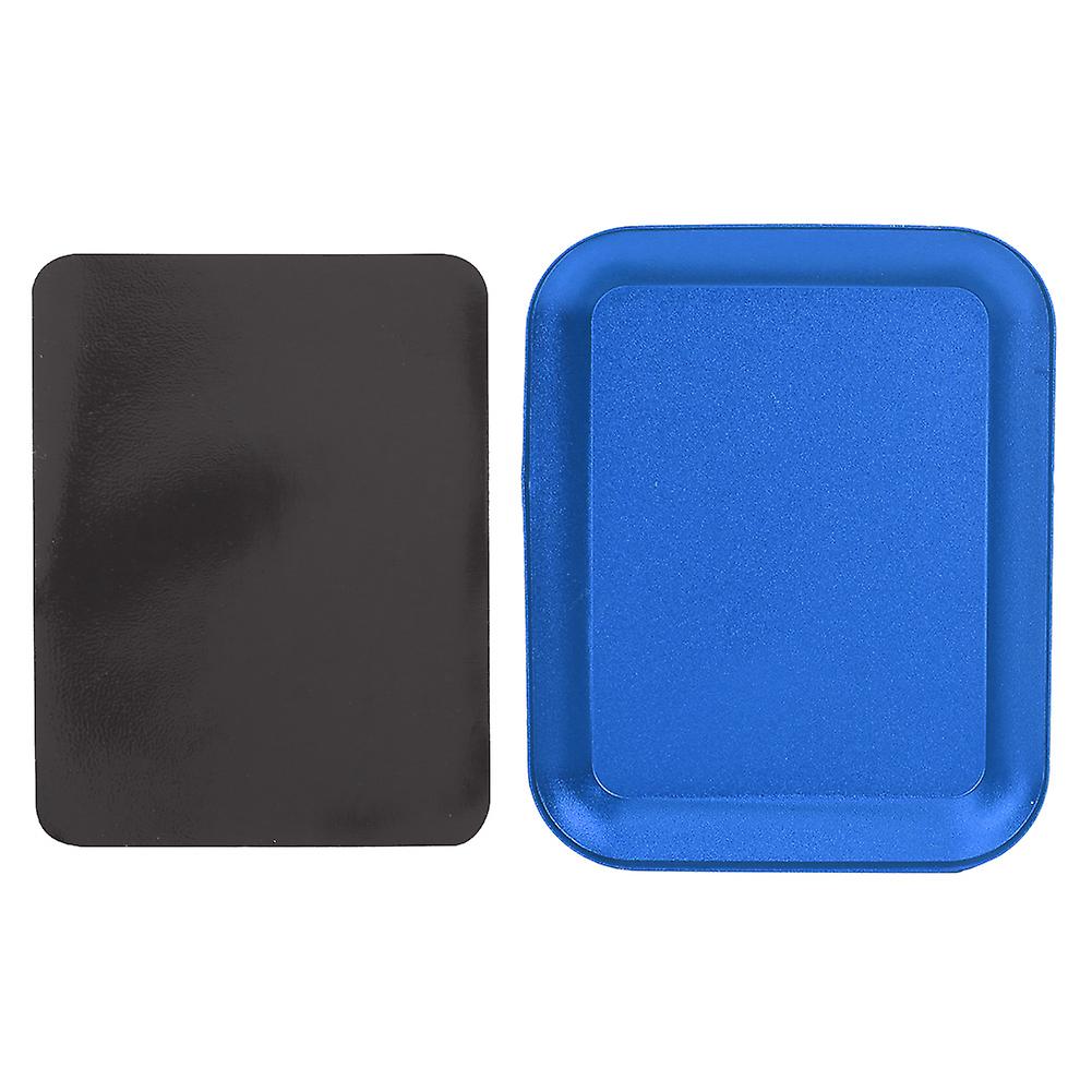 Magnetic Small Parts Tray, Storage Plate for Screws, Nuts, Bolts (Blue)
