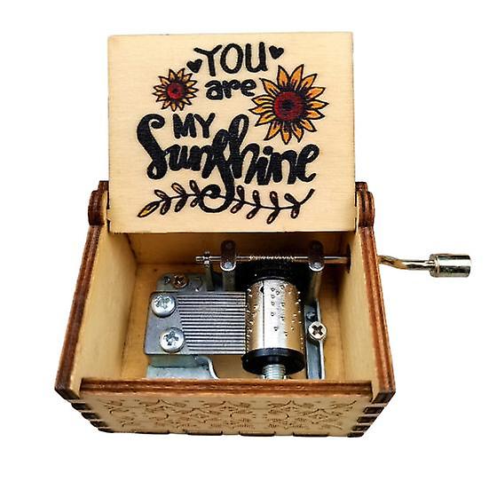 Fancy Music Box Mechanical Movement Smooth Handle Ornamental