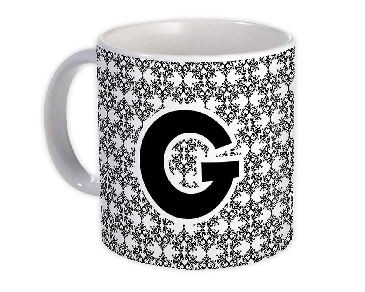 Gift Mug: Monogram Letter G Alphabet