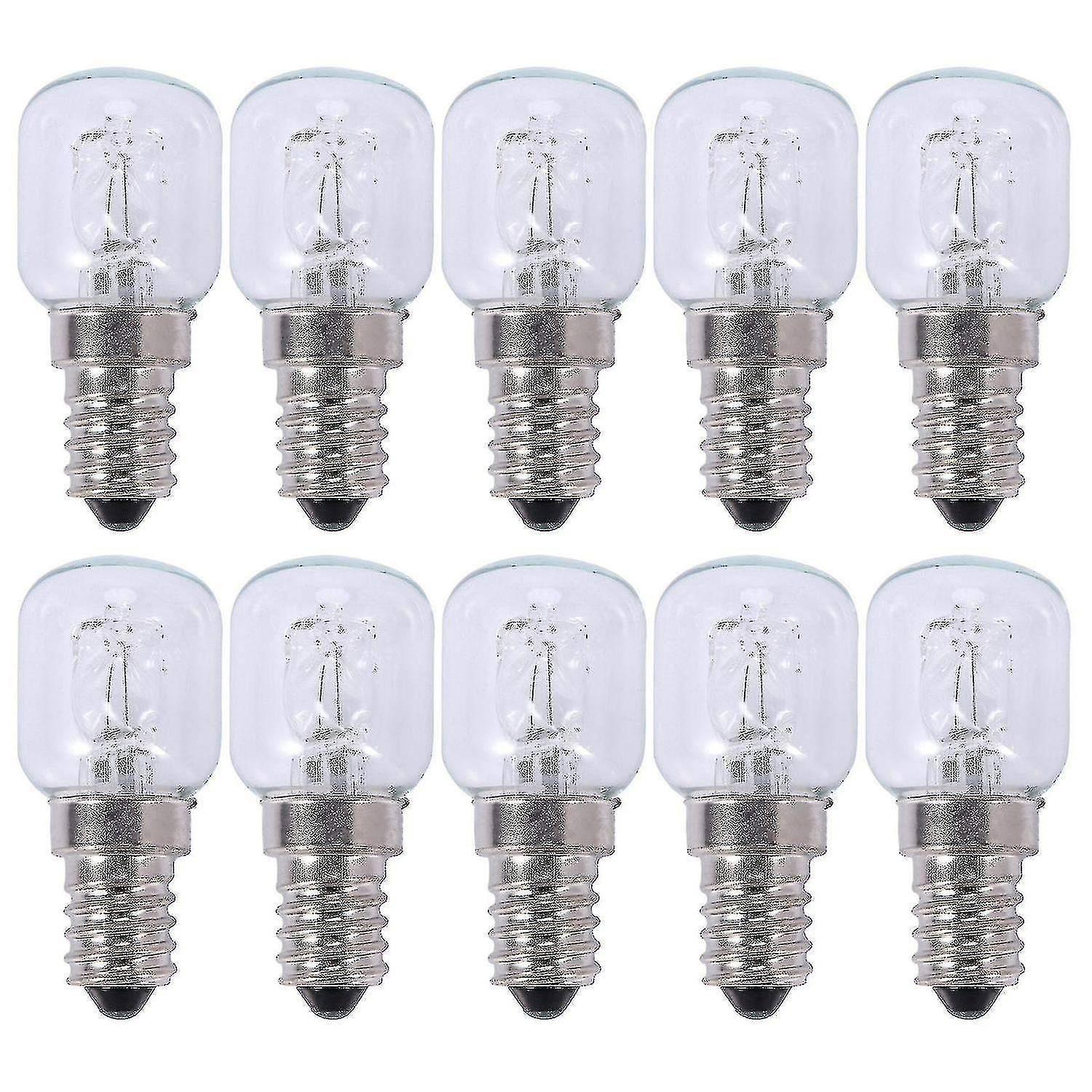 10x E14 high temperature bulbs 500 degrees 25w halogen bulbs