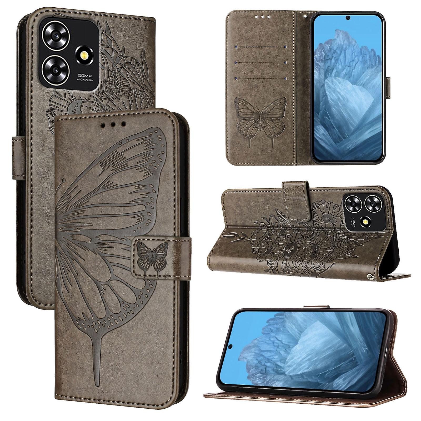 Embossed Butterfly Case For ZTE Blade A73 4G