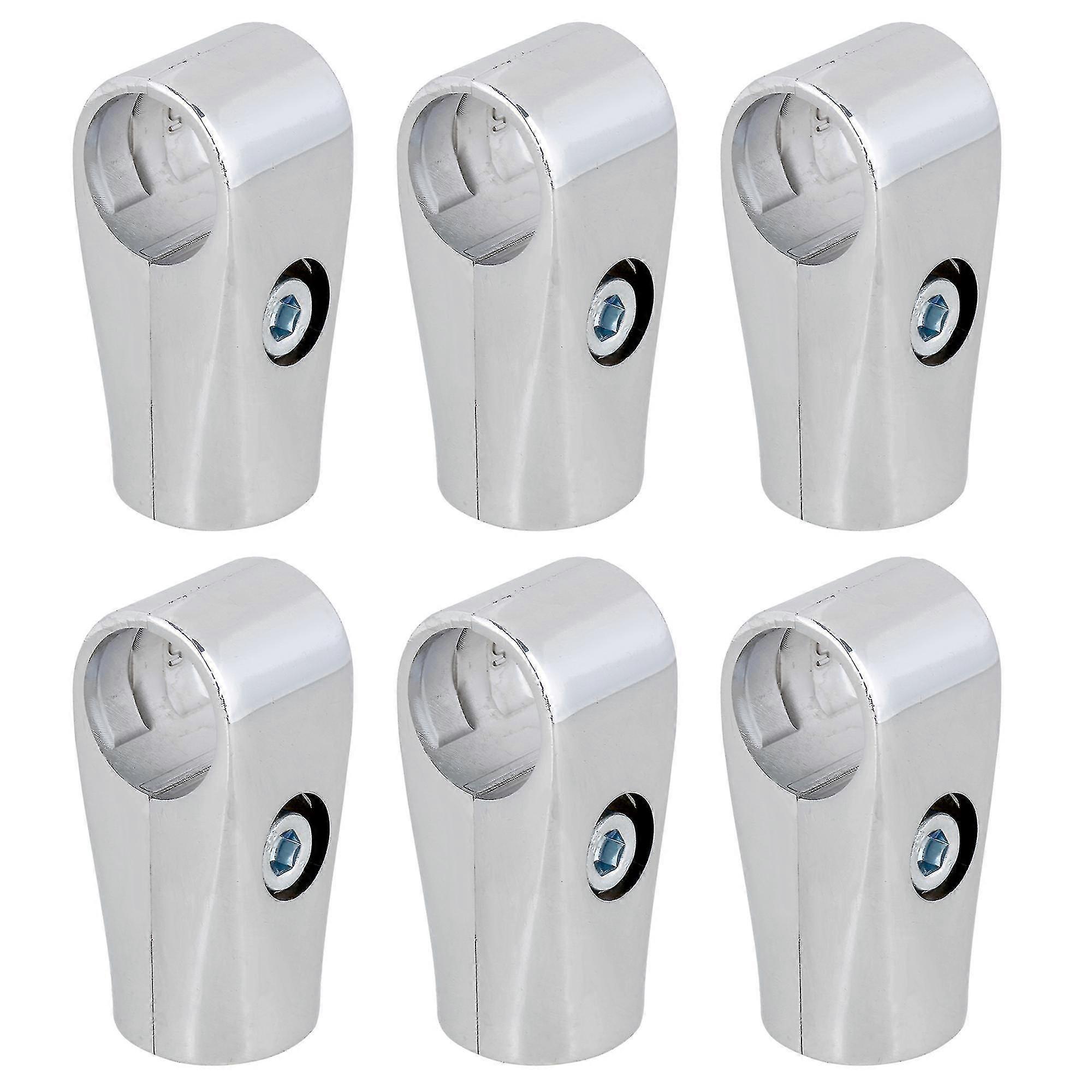 Pipe connectors 6pcs display rack clamp fittings