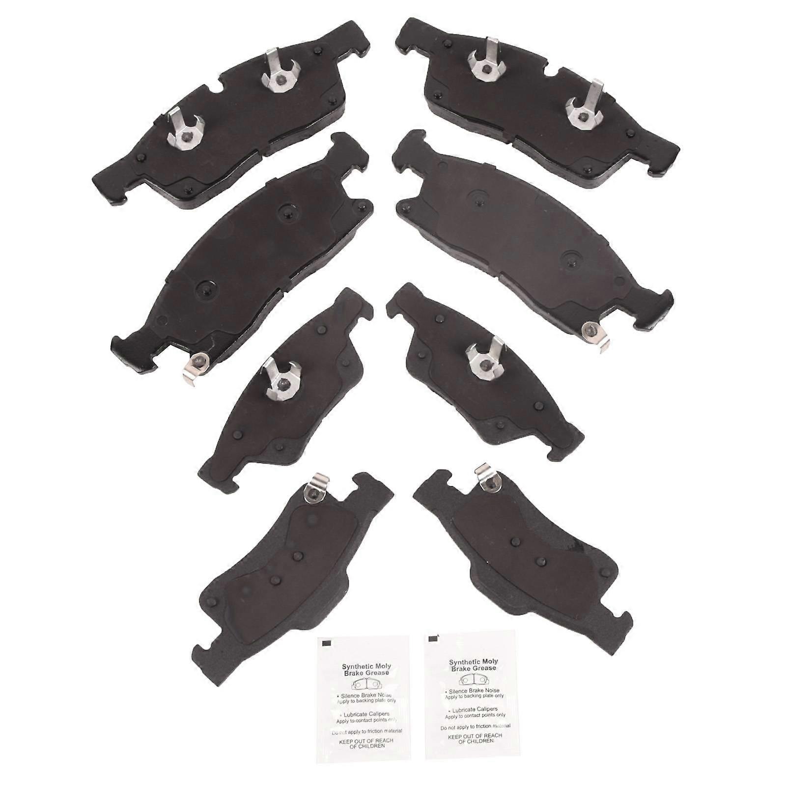 For 2011~2018 Jeep Grand Cherokee Dodge Durango Front + Rear Ceramic Brake Pads A0451A0034