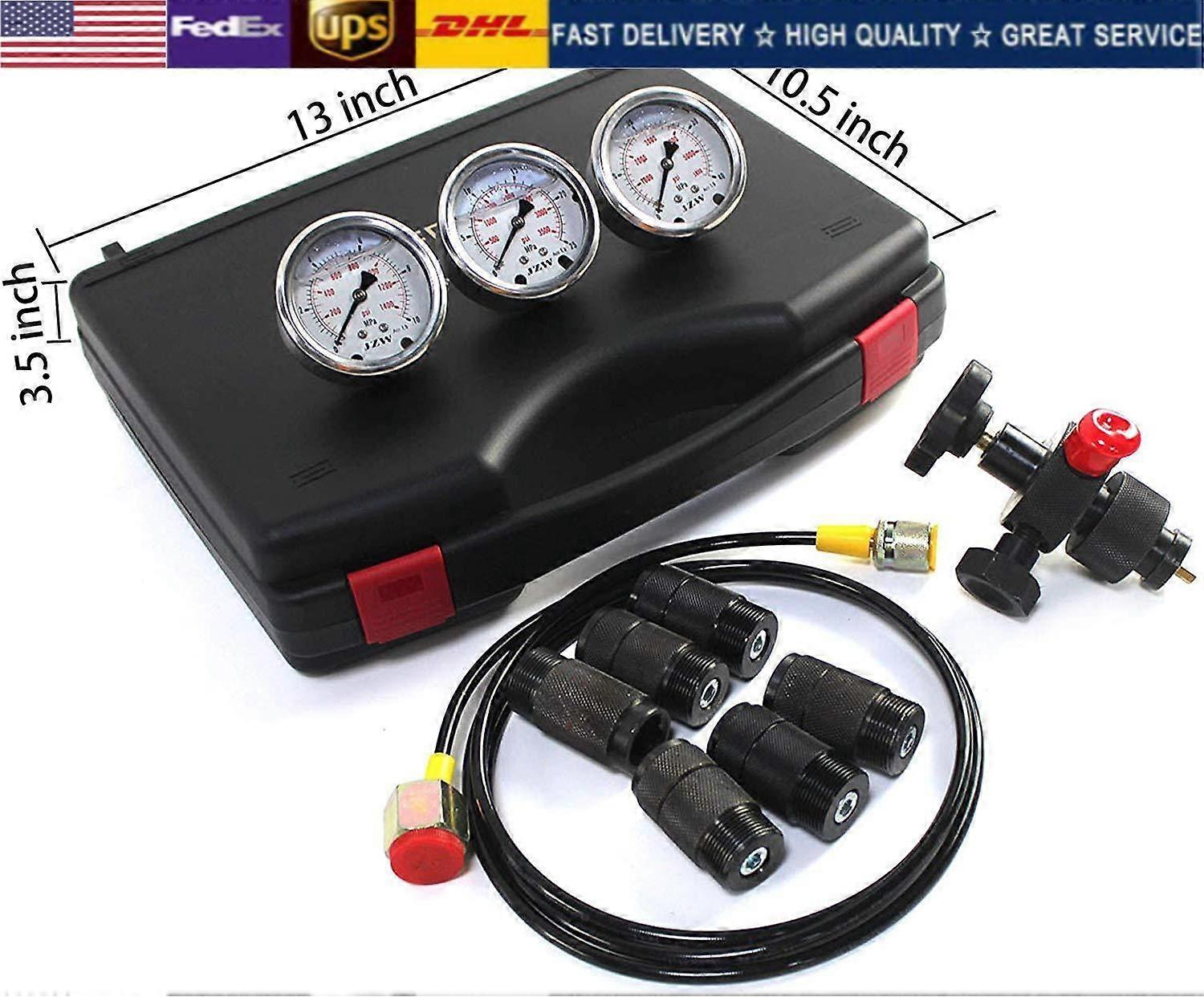 Hydraulic Gauge Test Kit Hydraulic Nitrogen Accumulator Charging System Gauge ** NO.53714