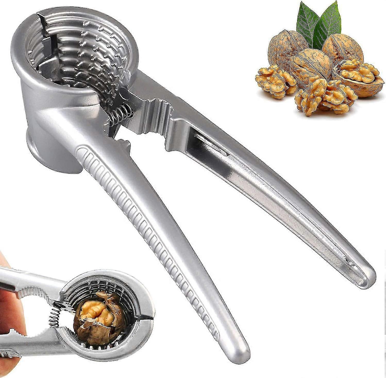 Nutcracker, Zinc Alloy Nutcracker Tool, Broken Nut Sheller Bottle Opener, Conical Nutcracker, Suitable for Walnuts, Hazelnuts, Almonds and Ot