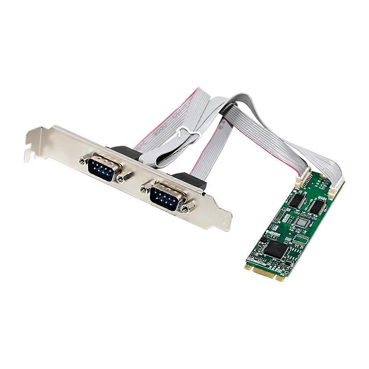 M.2 B+M 17V352 2S -232 I/O Extension Card PCIe 2.0 Gen1 (2.5GT/S) for Remote Access to Servers Factory Automation