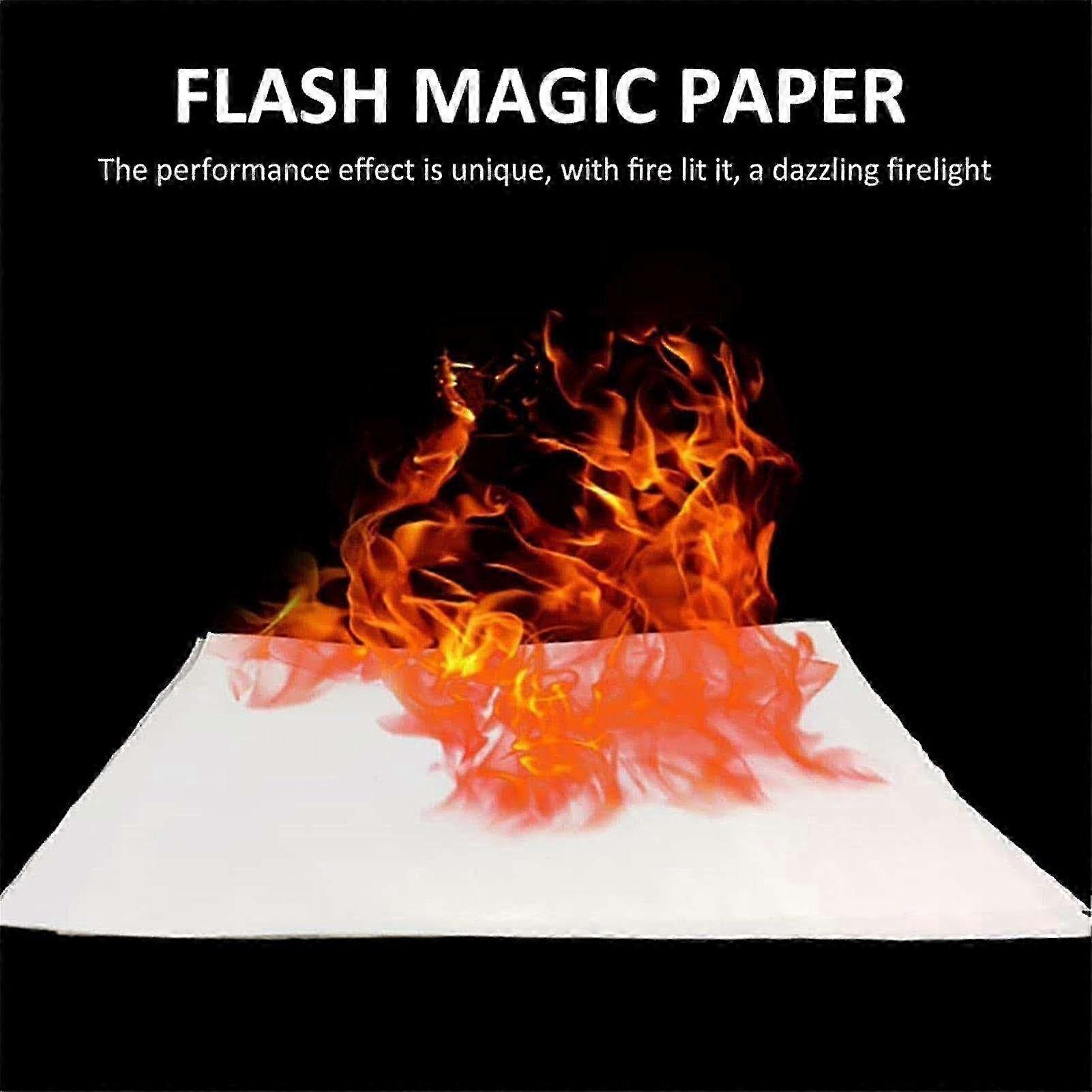 10pcs Magic Fire Paper | Disappearing Magic Paper | Ash-free And Dust-free Flame Paper, Suitable For All Kinds Of Parties Events Performances