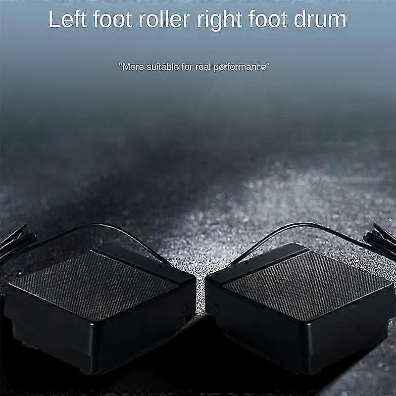 Portable Electronic Drum Set 7 Velocity-Sensitive Pad Tabletop Drum Built-In Rechargeable Drum for Recording Audio Input