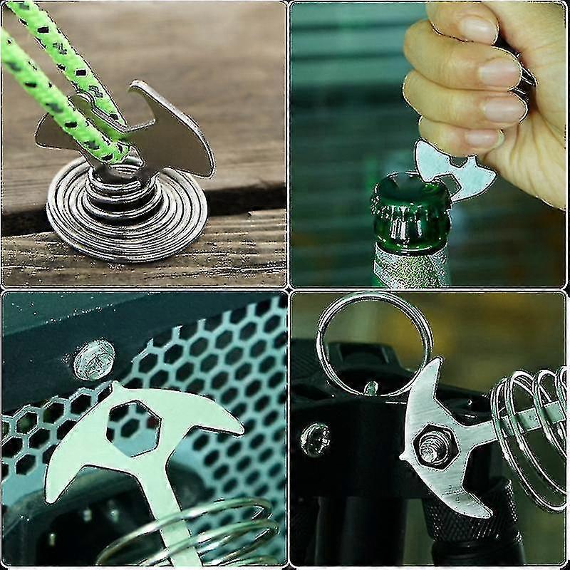 5pcs Windproof Deck Nail Adjustable Fishbone Deck Anchor Pegs Black