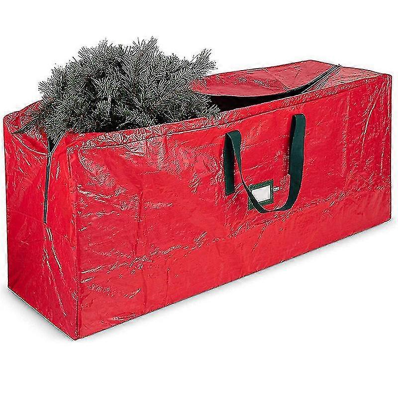 Large Christmas Tree Storage Bag - Fits Up To 9 Ft Tall Holiday Artificial Disassembled Trees With Durable Reinforced Handles & Dual Zipper - W