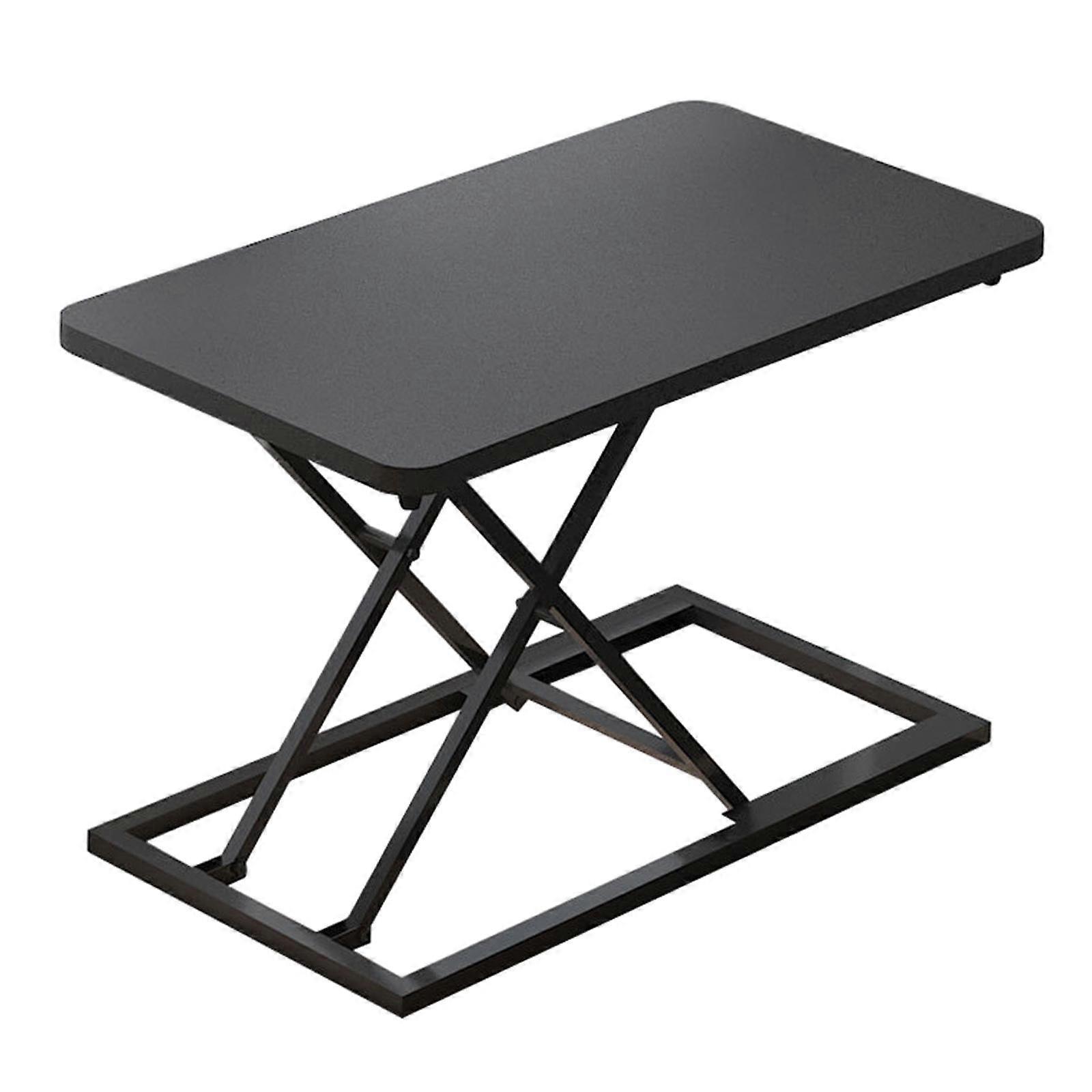 Conversor de Mesa de Pé na Mesa Mesa Ergonômico Sit Stand Desk Riser Preto