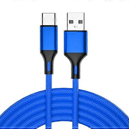 4 PCS 2.4A USB-C / Type-C to USB Braided Fast Charging Sync Data Cable
