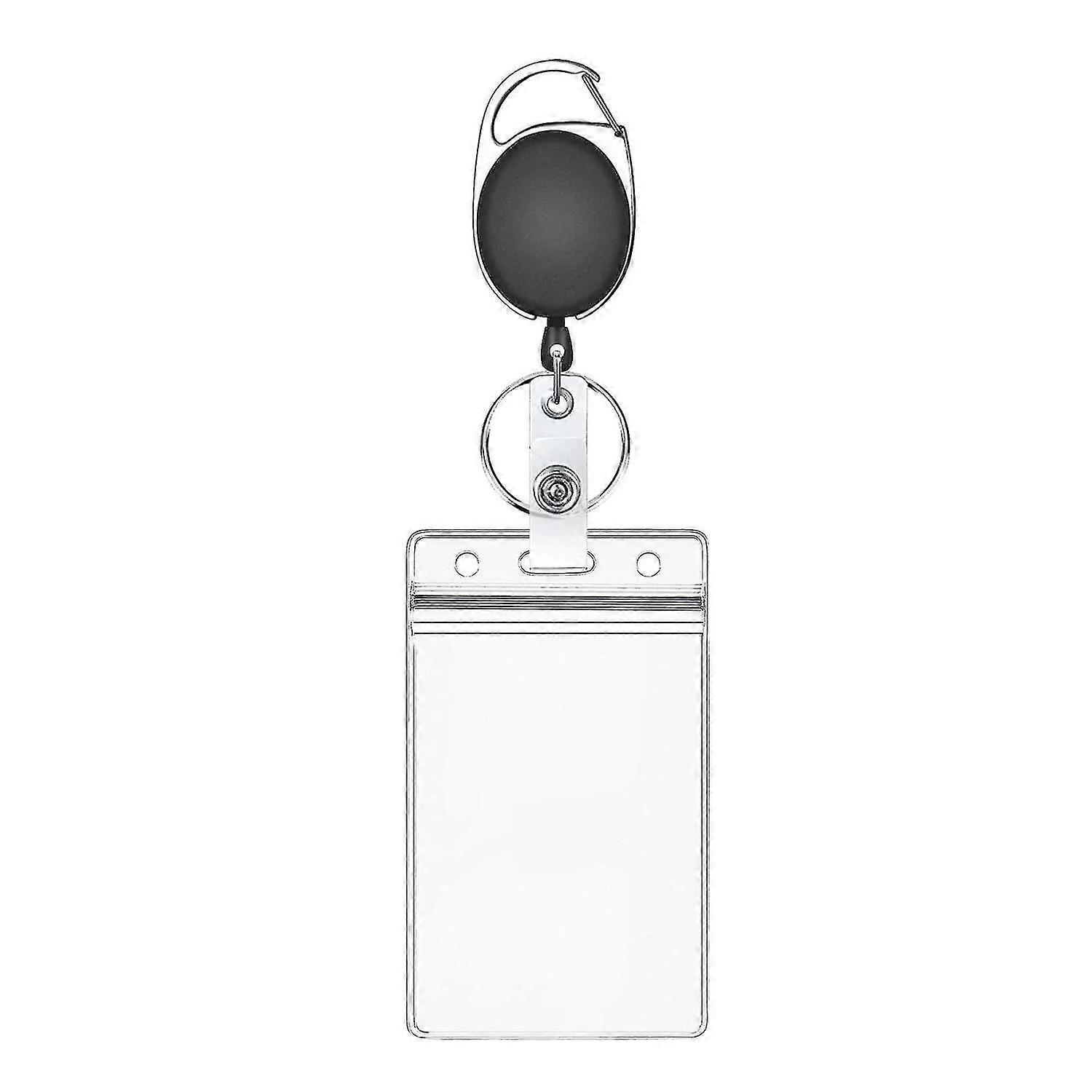 2 Pcs Badge Tether Compatible With Id Card Key Badge Holder