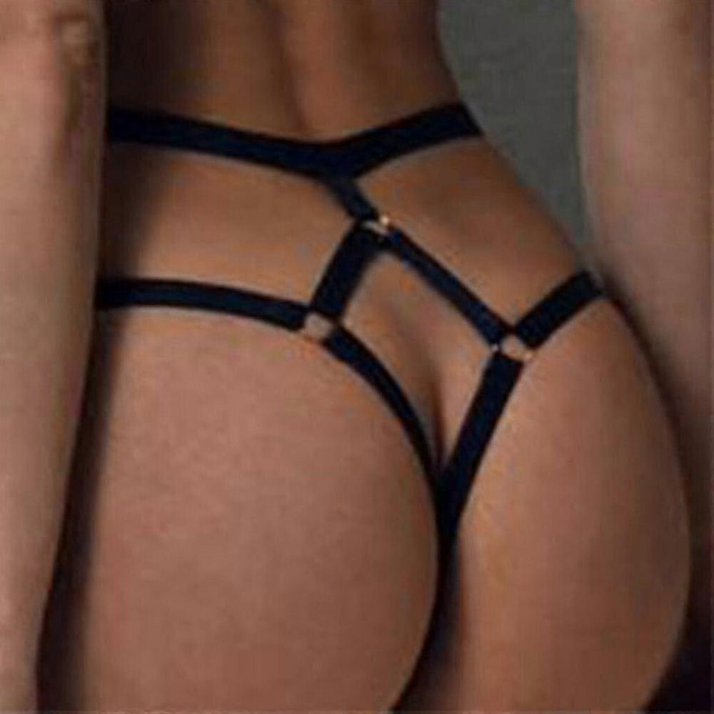 Kvinnors Charmig Snörning Stringtrosor Underkläder Grenlös G-string Trosor Strappy Body Harness Trosor Presenter För Alla Hjärtans Dag Bra