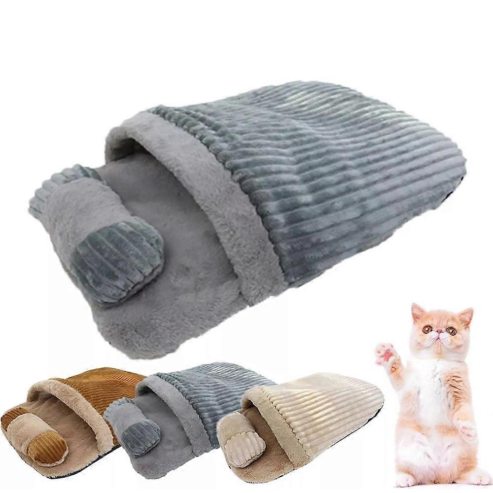Zimní spací pytel pro kočky žijící v bytě, 360wrap pohodlný pytel pro domácí mazlíčky