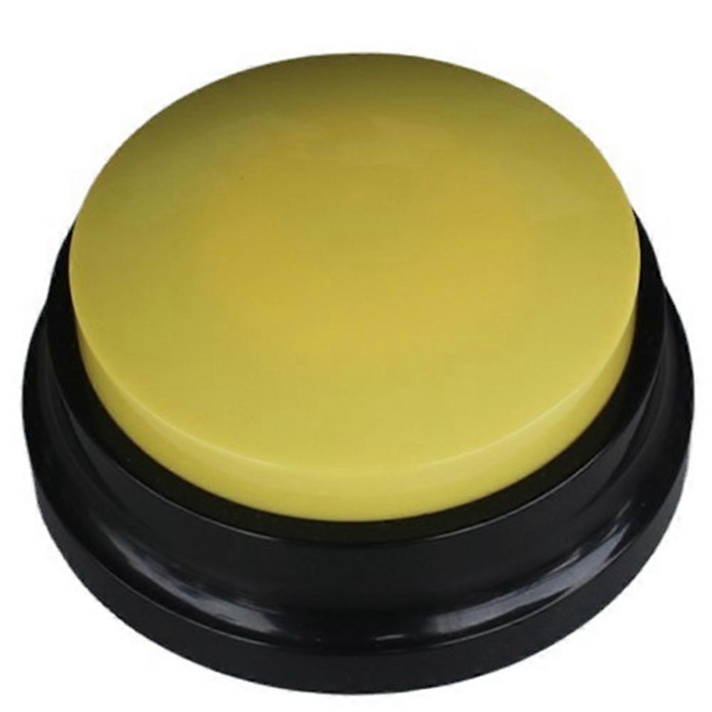 Pet Dog Interactive Toy Voice Recordable Button Clear Recording Multifunctional Easy Carry Dog Puppy Training Buzzer