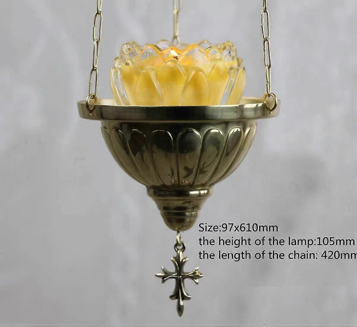 Redkid Catholique Jésus Croix Eucharistie Lampe Murale Suspendue Chuch Suspendu Bougeoir Fournitures