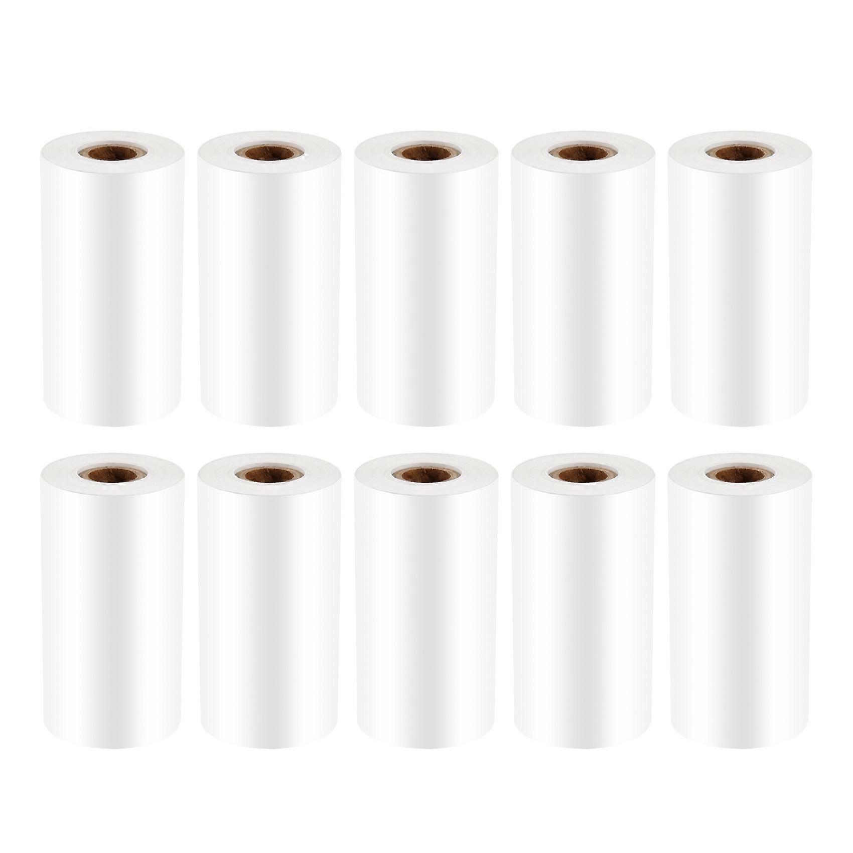 10 قطع ورقة حرارية ، للجوال 58 مم 30 مم طابعة حرارية صغيرة تسجيل النقدية لفة ورق استلام