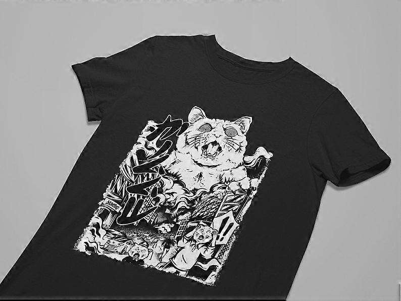 تي شيرت Catvid ، الفن الياباني ، الملابس الجمالية ، القميص الياباني ، قميص الرسوم المتحركة ، ملابس Kawaii ، تي شيرت منفعل ، قميص Tumblr ، gusdguh263