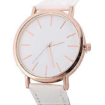 Woman Fashion Leather Band Analog Quartz Round Wrist Watch Watches