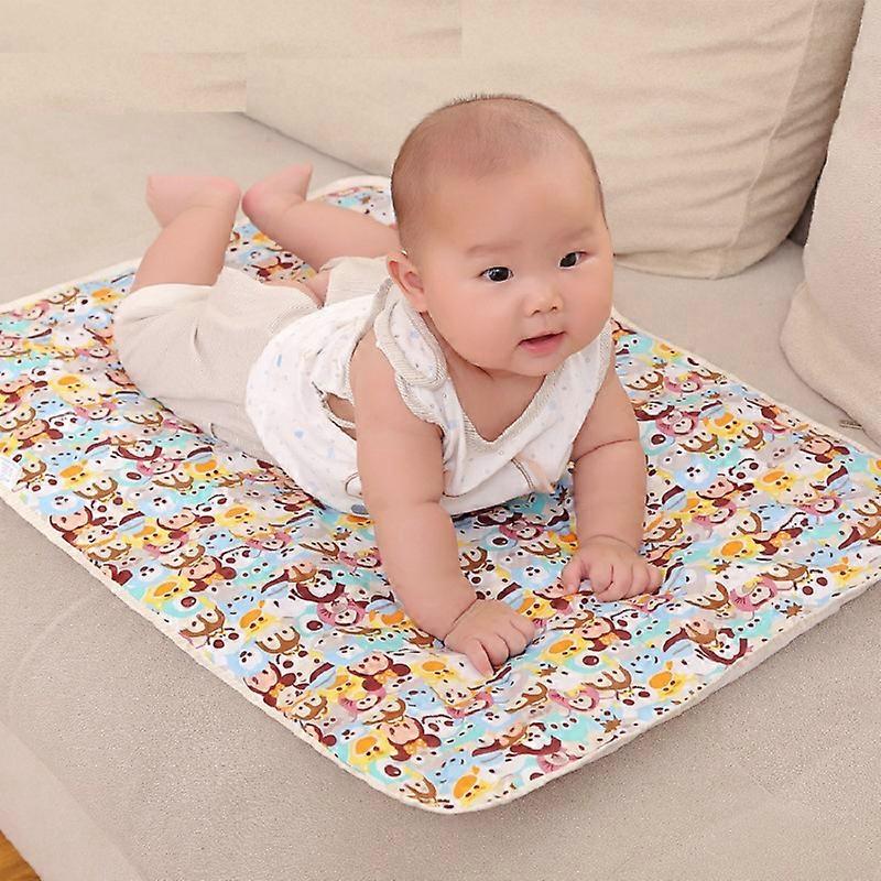 Waterproof Diaper Changing Pad (50*70 cm), Washable Reusable Breathable Leak Proof Infant Mattress Pad Portable Travel Baby Changing Mat