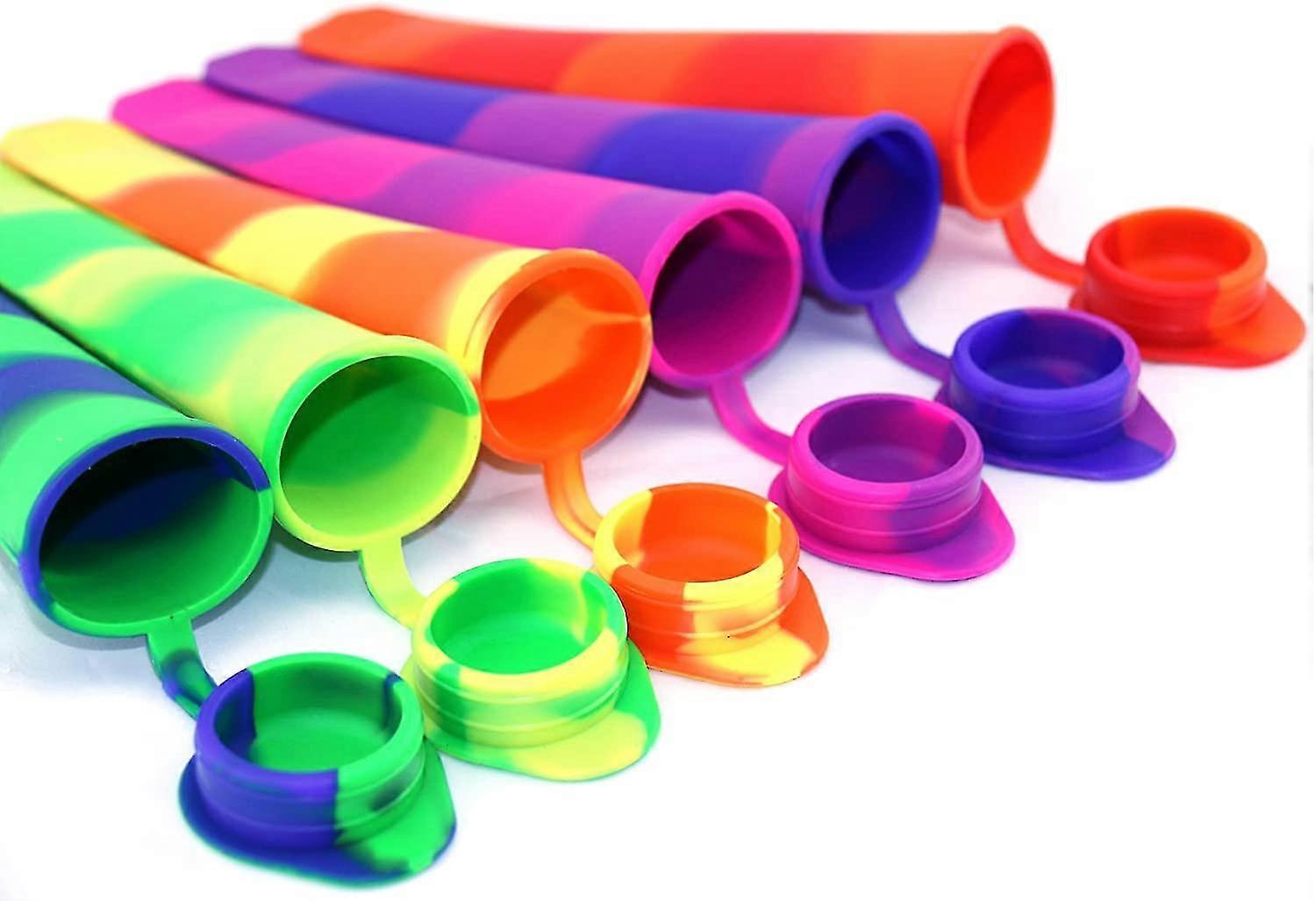 6 Pcs Silicone Popsicle Popsicle Molds, Ice Pop Maker Molds Set