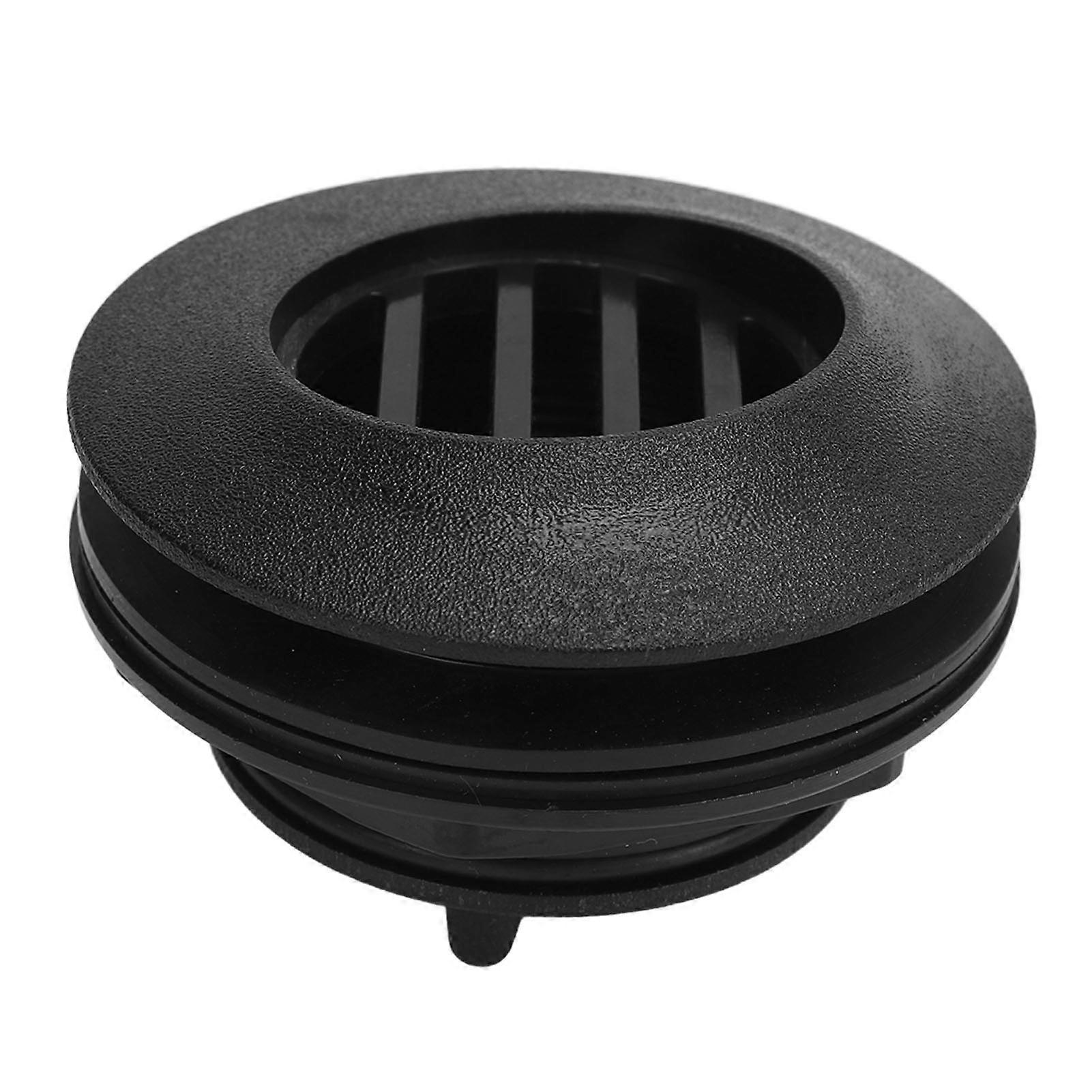 Boat Deck Drain Triple Seal Design ABS Easy to Clean Prevent Blocking Deck Floor Drain Scupper Black