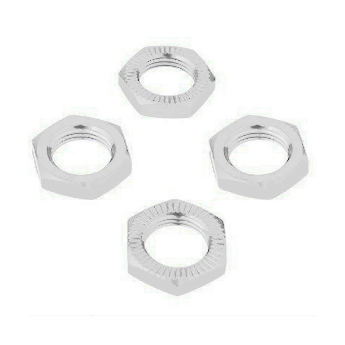 For Rc Model Car Metal Upgrade 17mm Hexagon Coupler Thread 1mm Nut,silver