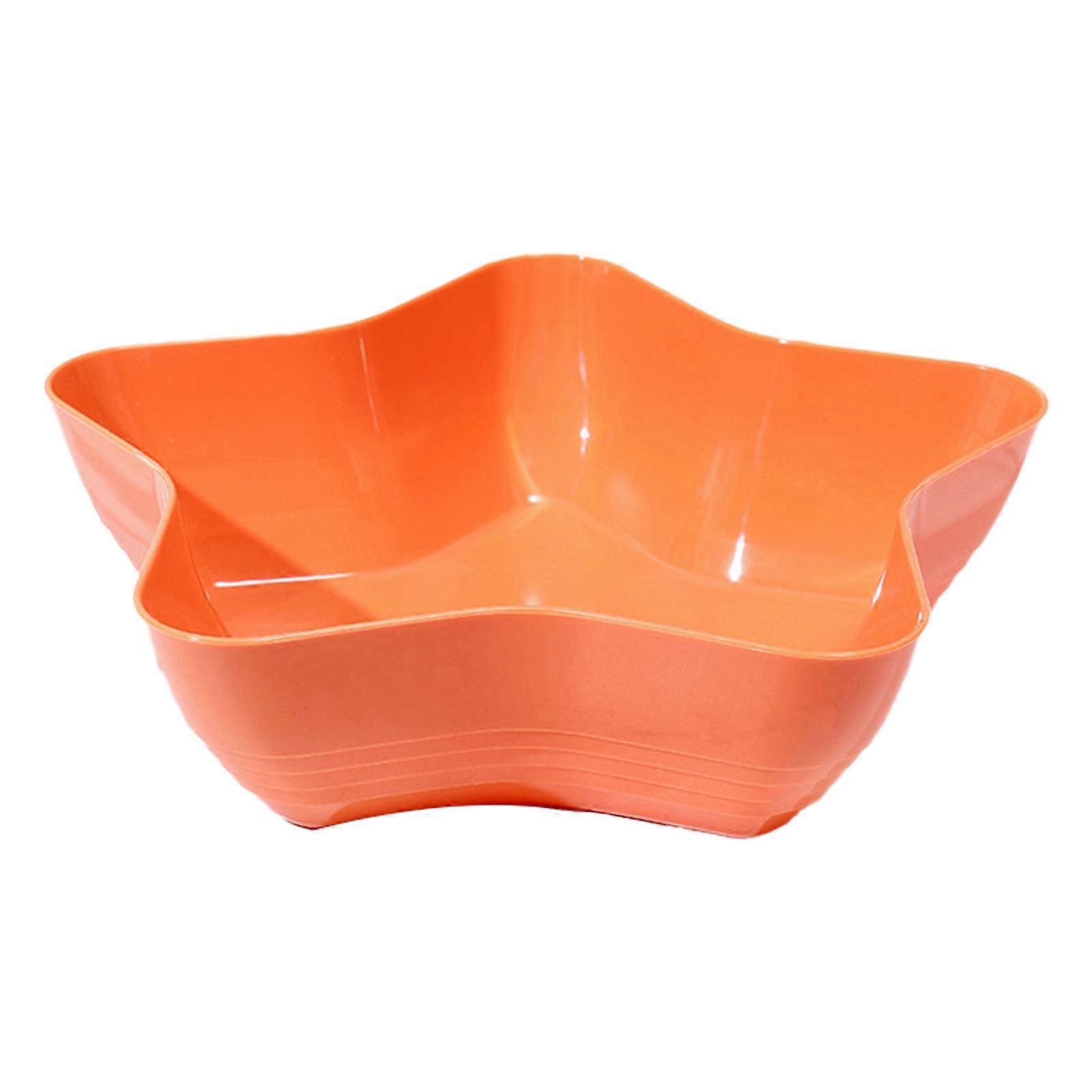 Five-pointed Star Fruit Plate Large Capacity Food Grade Plastic Multi-purpose Snack Fruit Nut Food Serving Tray Bowl Dish Holder Kitchen Supplies