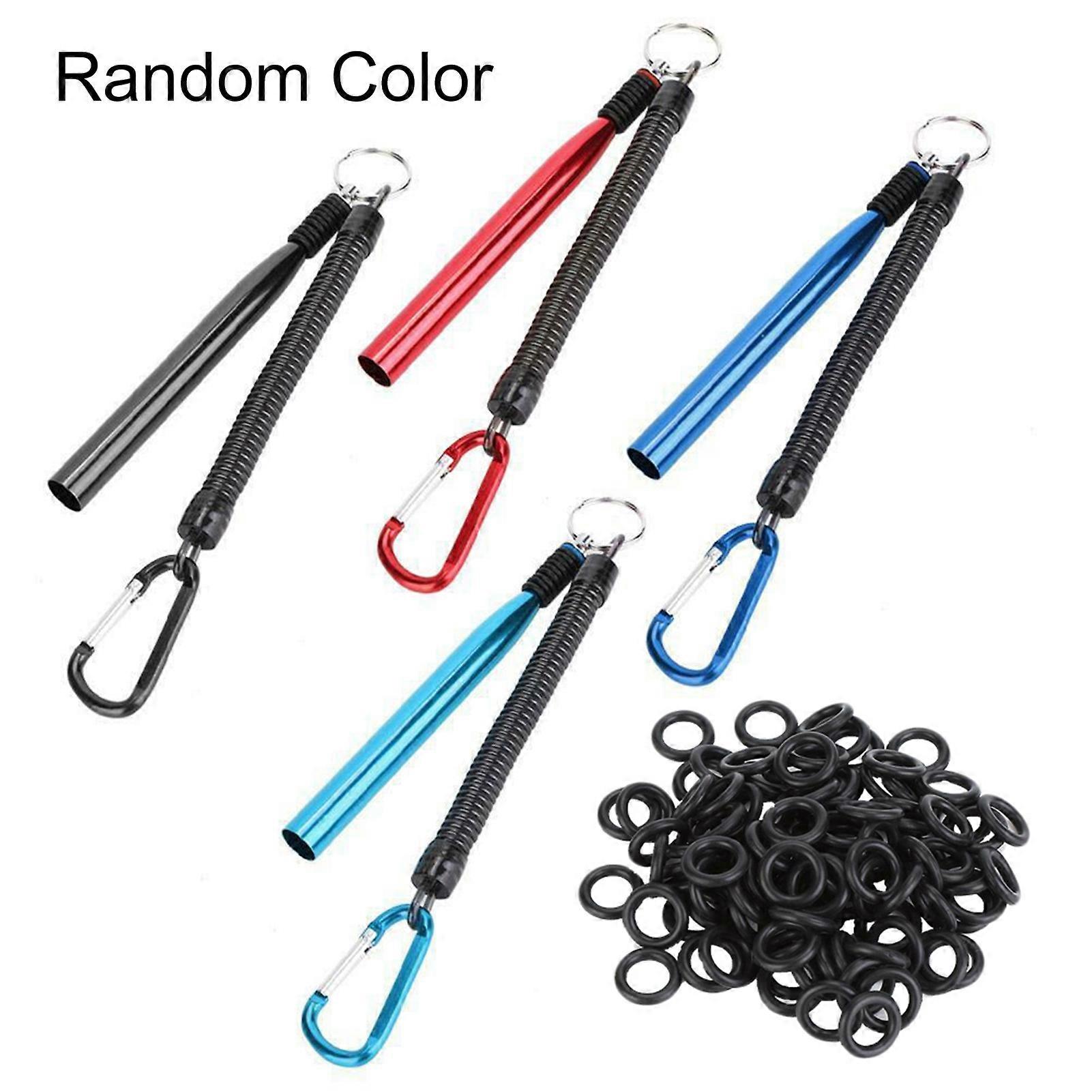 Kaesi Wacky Worm Rig Tool with 100 O-Rings for Soft Baits Lures Fishing Accessories