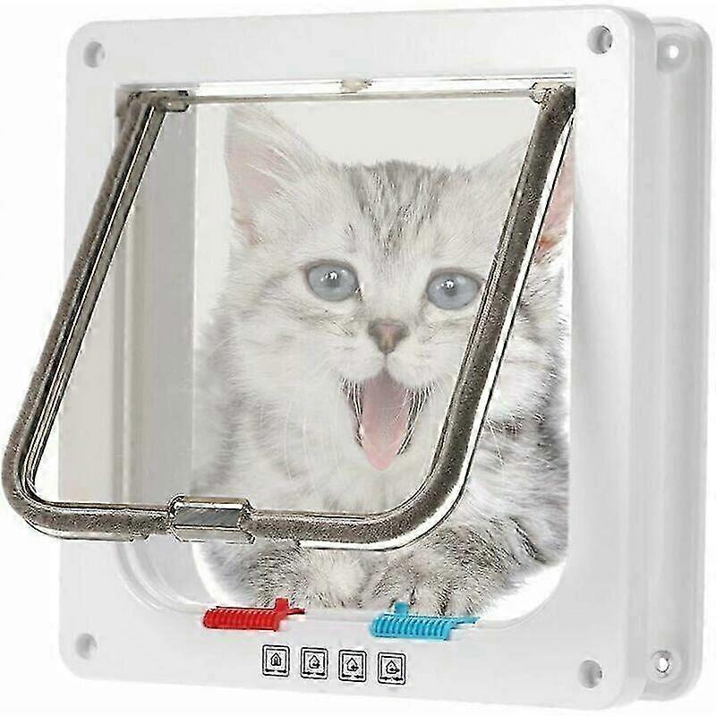 电子Microchip猫瓣电子Microchip猫瓣棕和小狗猫瓣带螺丝套件白色,中等