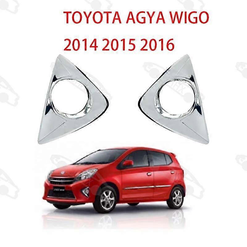 Compatible Agya/Wigo 2014 2015 2016 Fog Light Frame Front Anti-Fog Light Front Bumper Light Frame Decorative Plate Decorative Cover