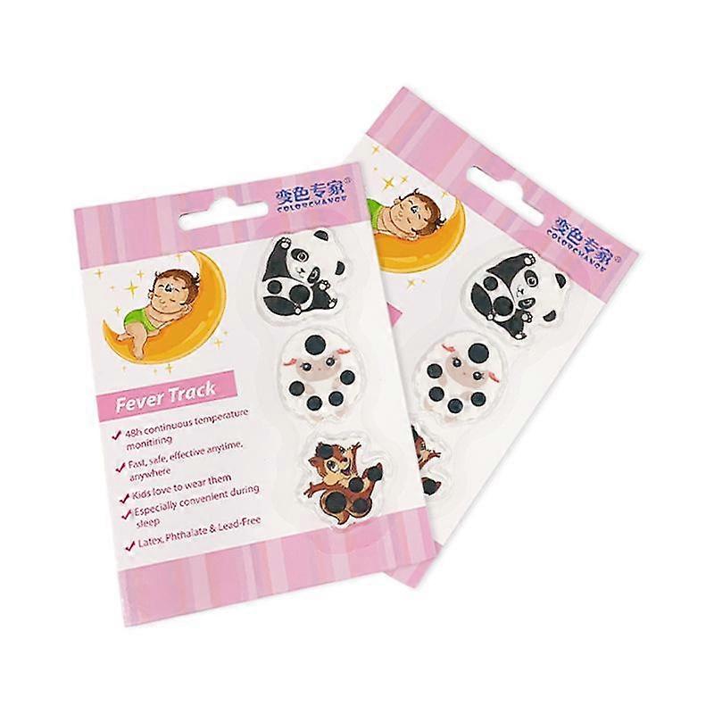 6pcsThermometer stickers, fever indicator stickers, baby forehead temperature monitoring stickers, high-efficiency forehead heating stickers