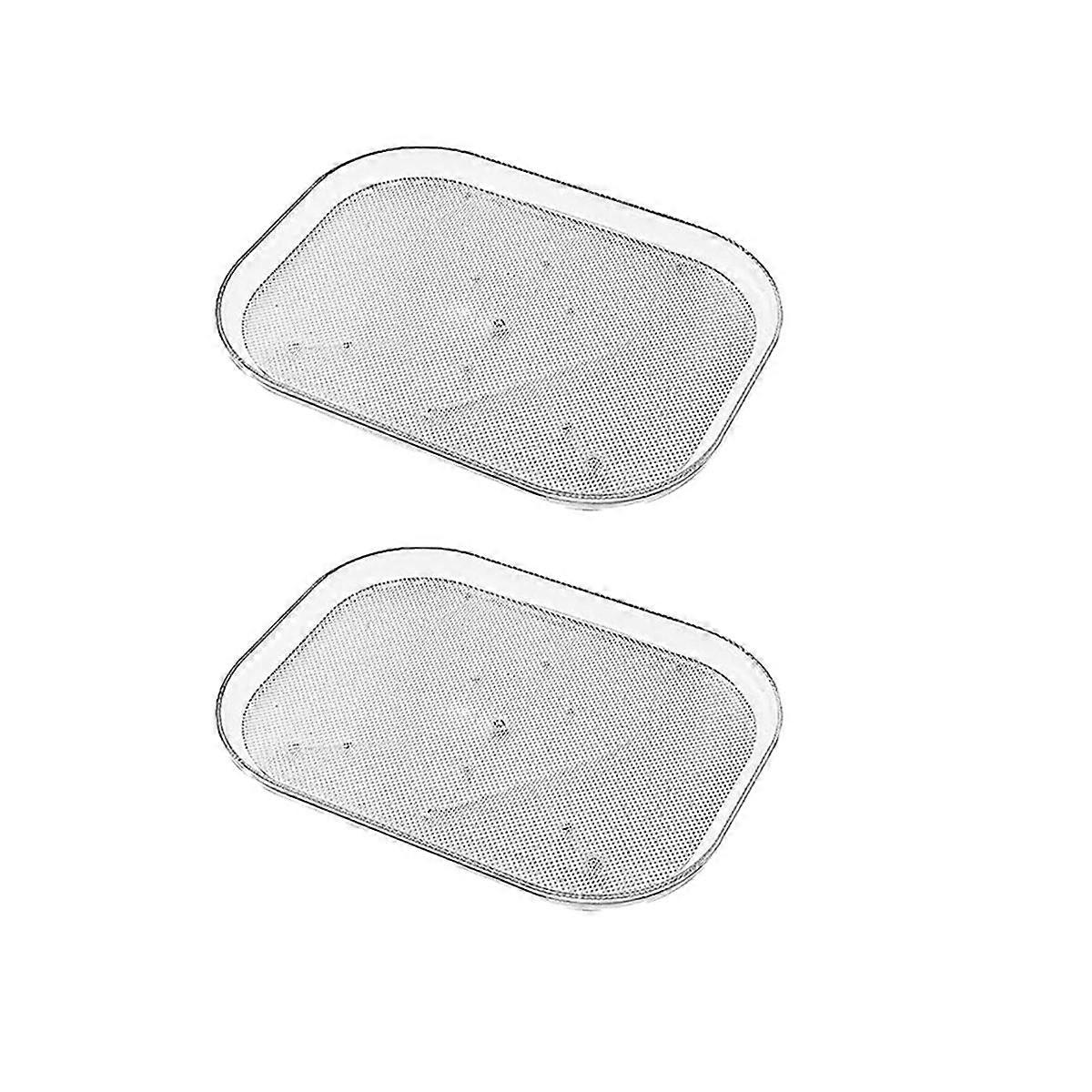 2 Pc Turntable Storage Rack is Suitable for Refrigerators, Kitchens, Cabinets, Dining Tables and Re