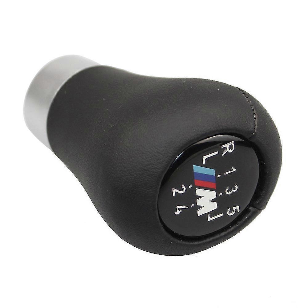 Black For Bmw Series Leather Manual Gear Shift Knob With Adapter
