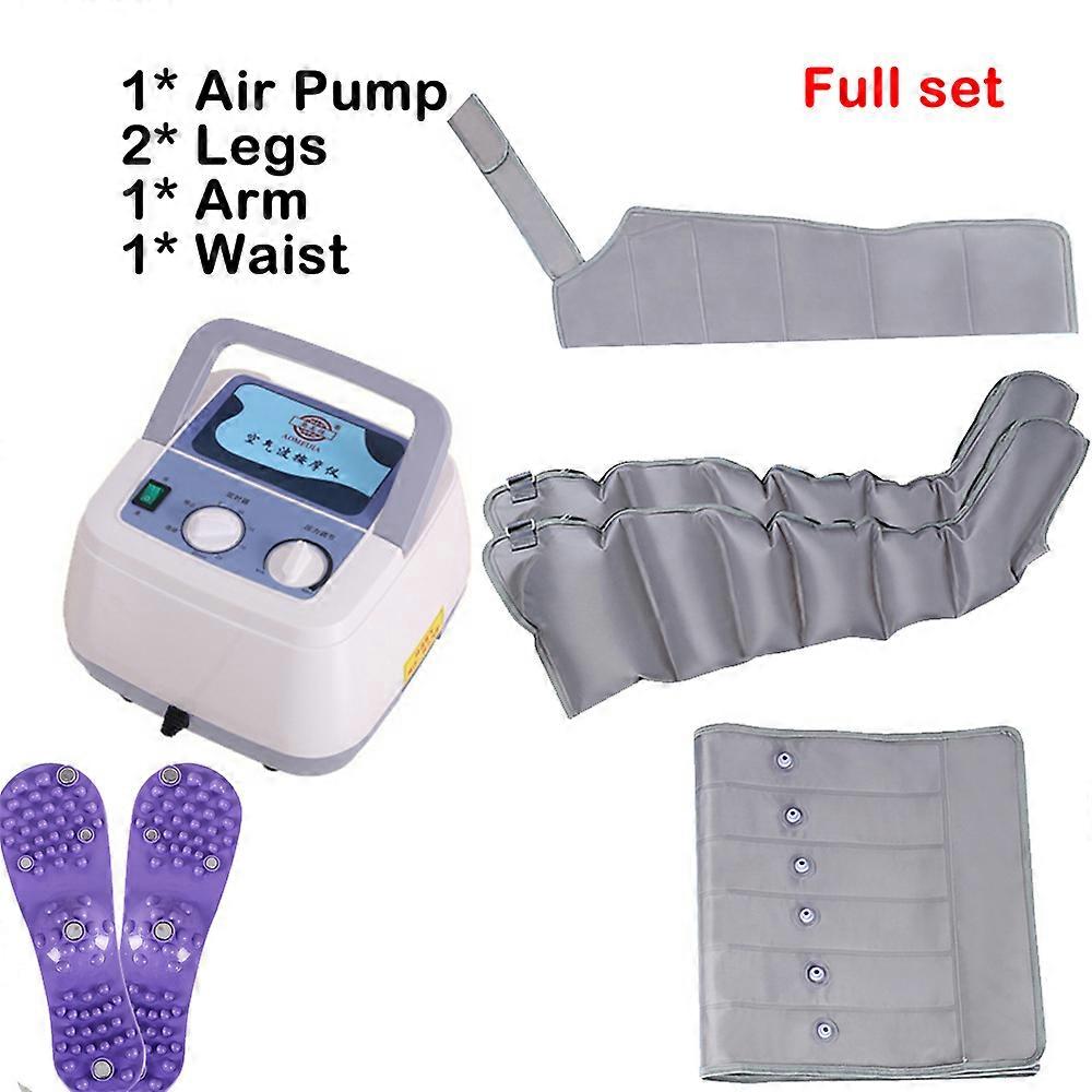 6 قسم ضغط الهواء الكهربائي الساق مدلك الخصر الذراع الساق يلتف القدم الكاحلين آلة تدليك العجل تخفيف الآلام تعزيز الدم