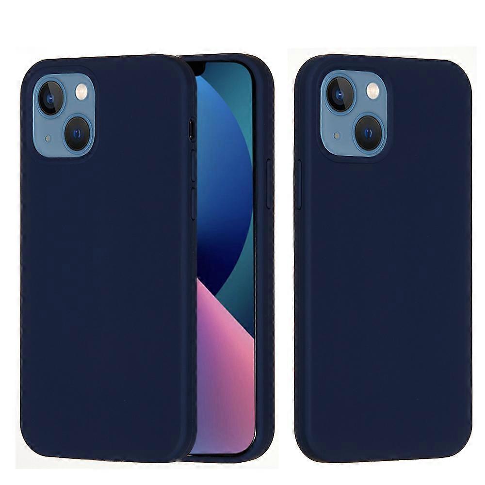 For iPhone 14 Plus Solid Color Silicone Phone Case