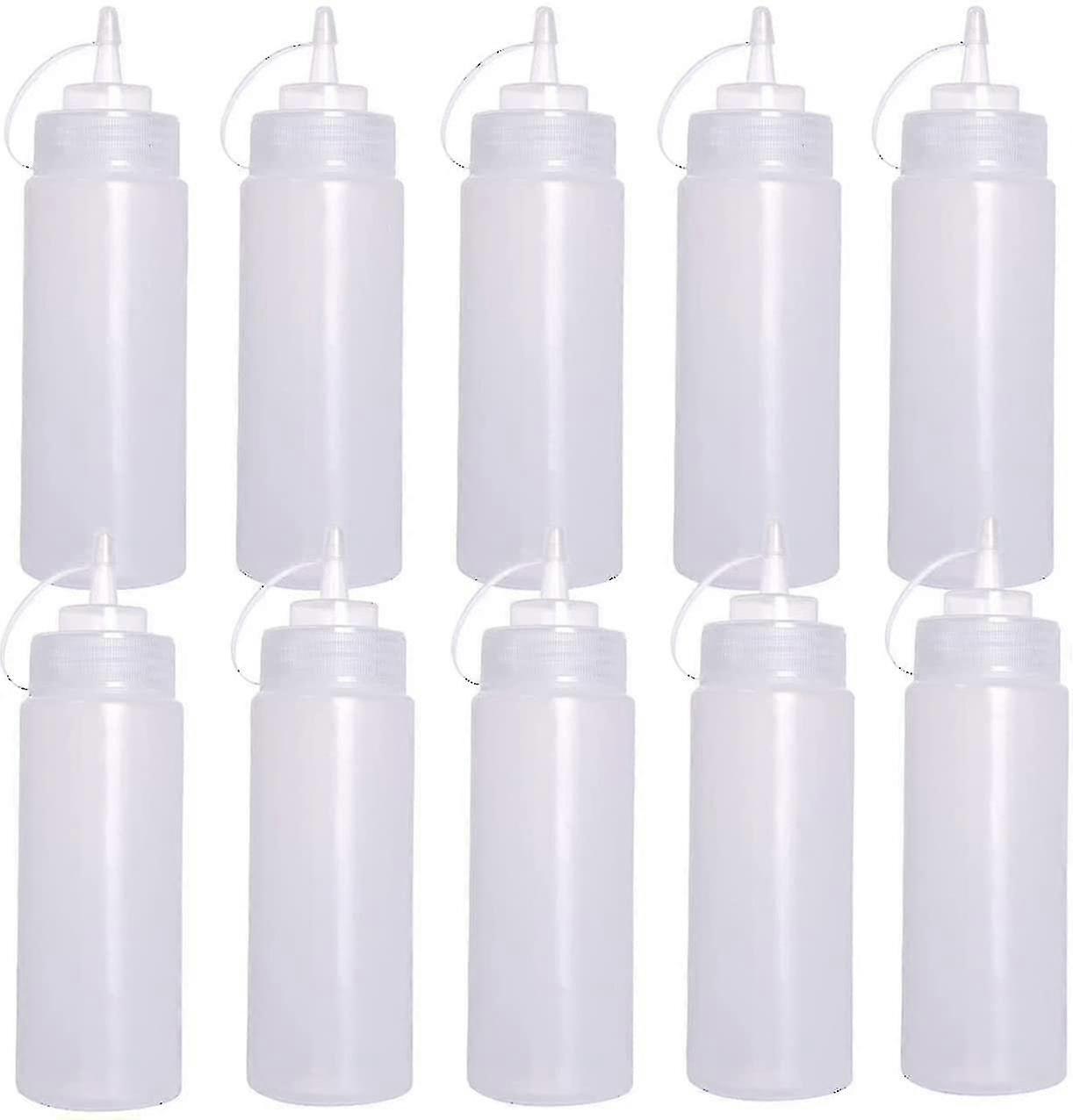 10 st kryddblandare, plastsåsflaskor 240 ml, såsflaska